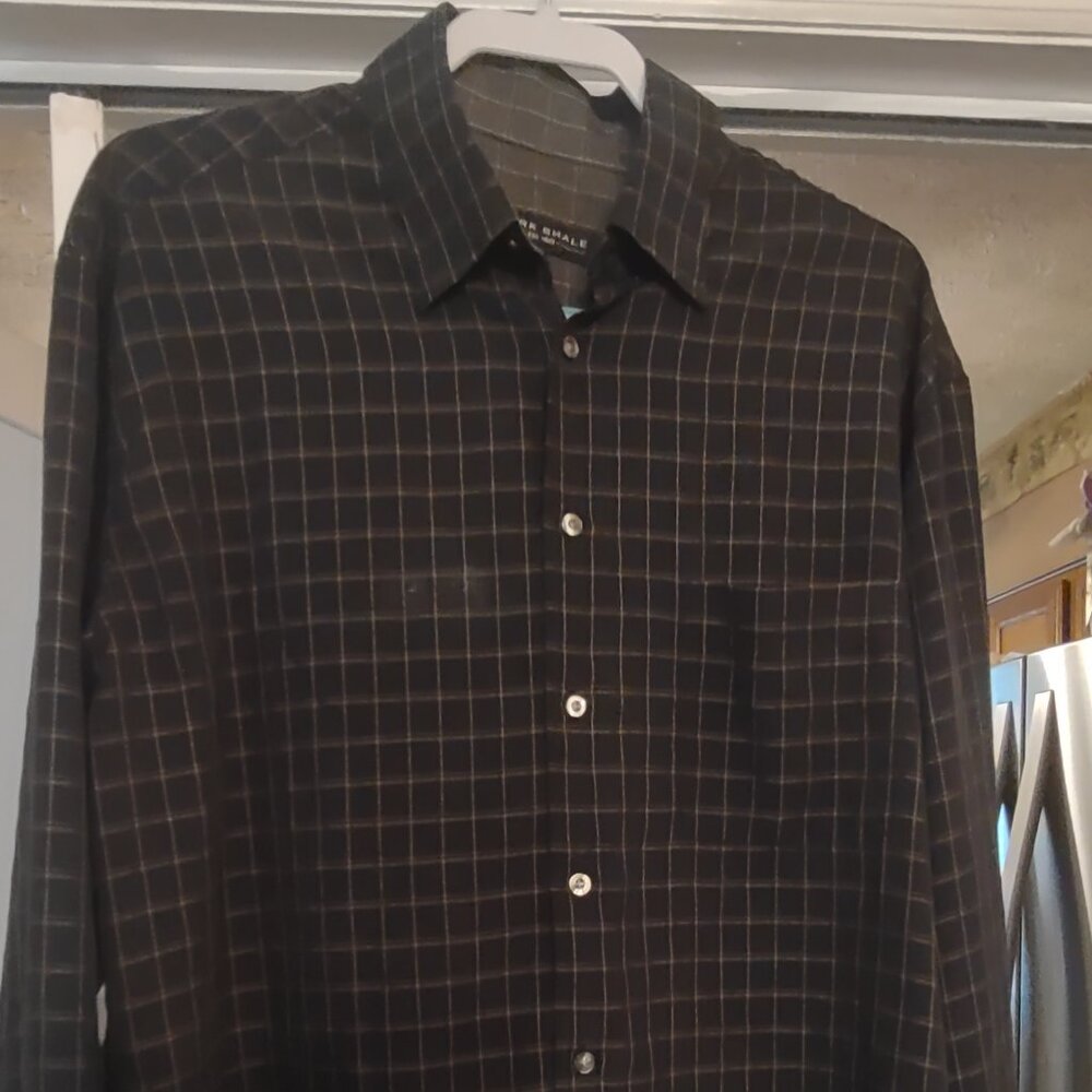 Black Mark Shale long Sleeve Button Up Shirt